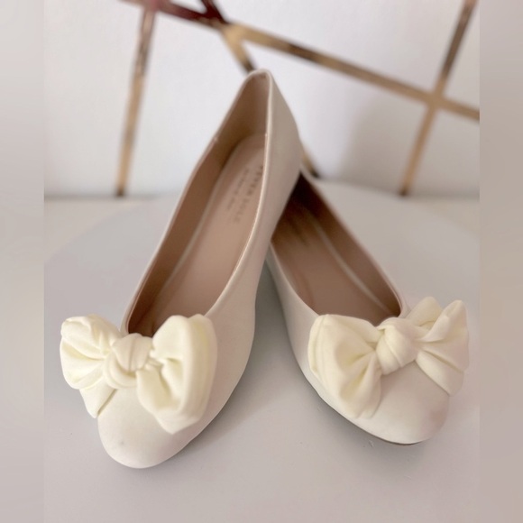 Fever Sole White Ballet Women's Flats (SH92) - Picture 11 of 17